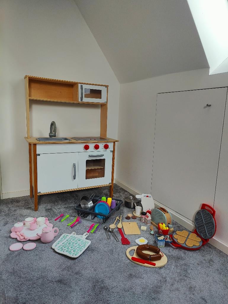 Houten speel keukentje, Ophalen, Gebruikt, Hout, Speelkeuken