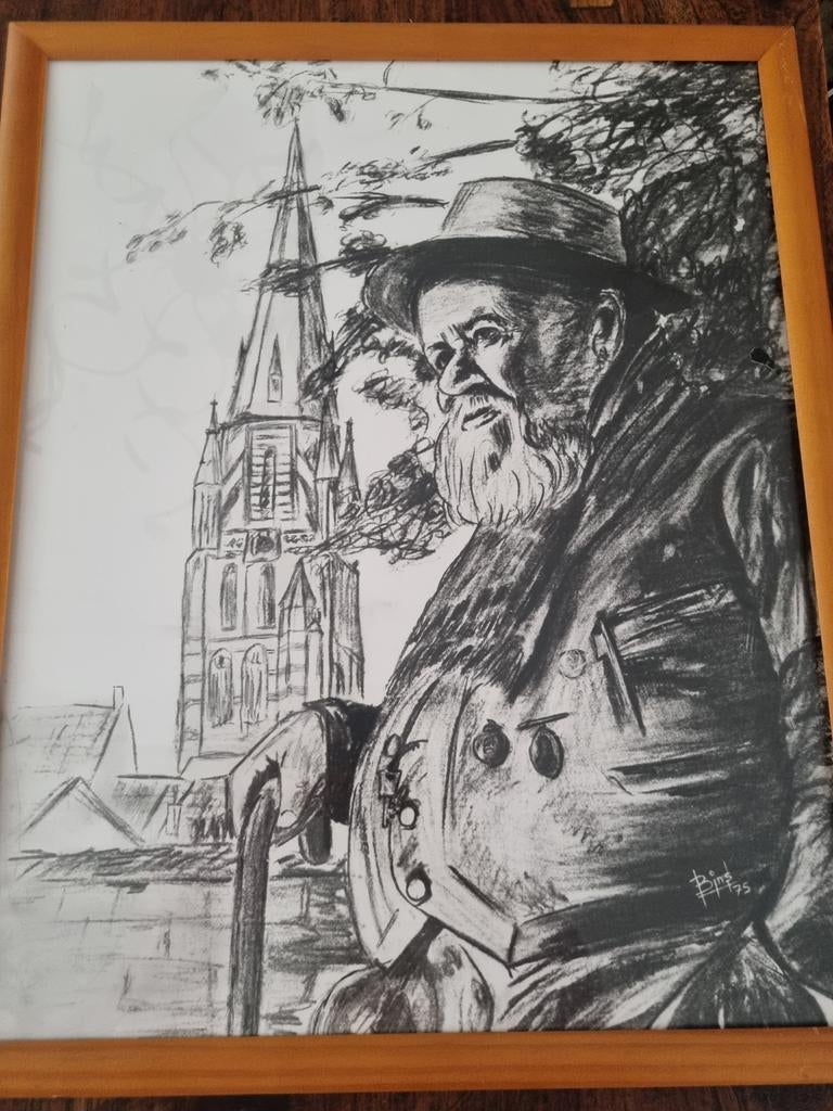 Zefke Mols tekening/ schilderij, Ophalen of Verzenden