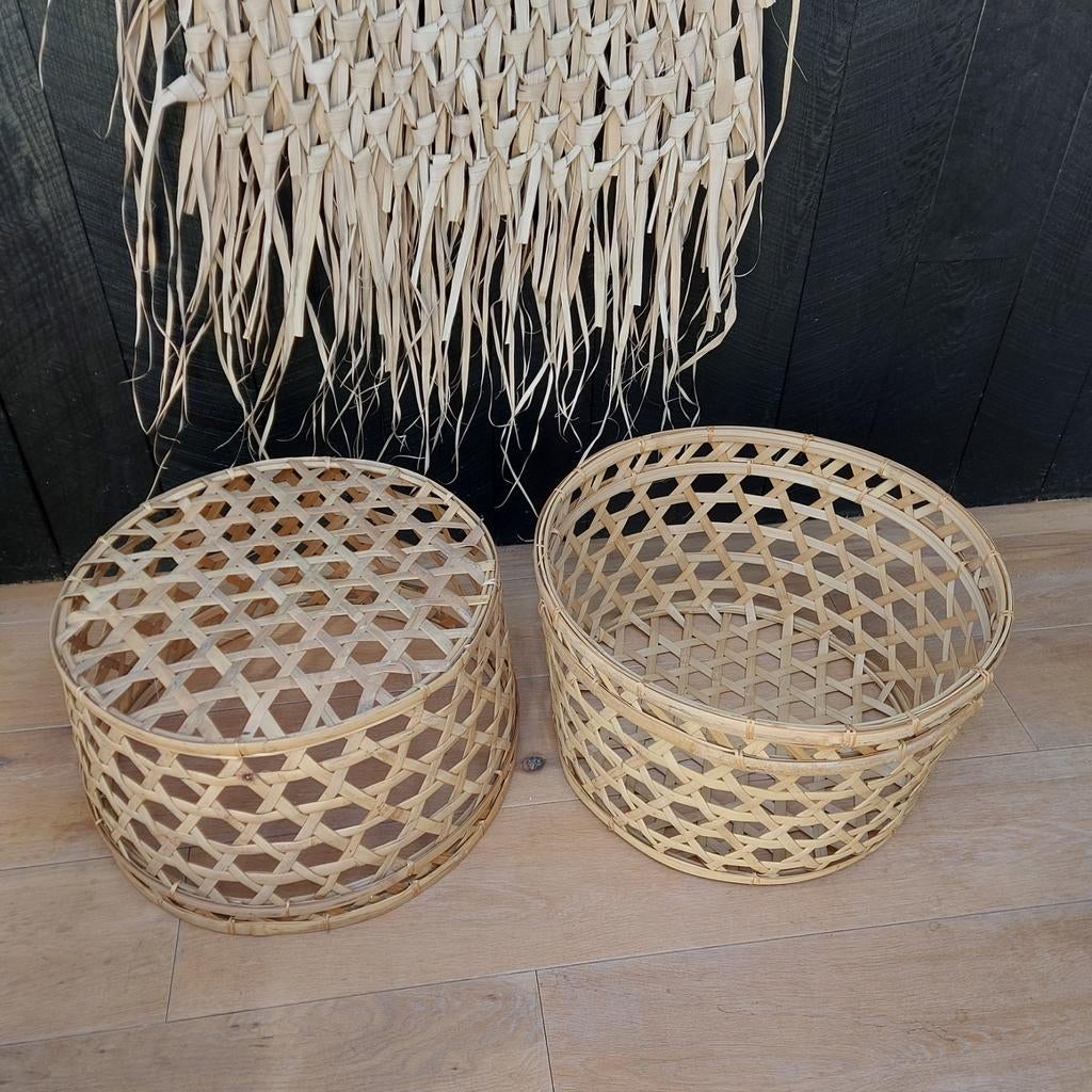 2 grote rieten manden Ibiza stijl, Ophalen