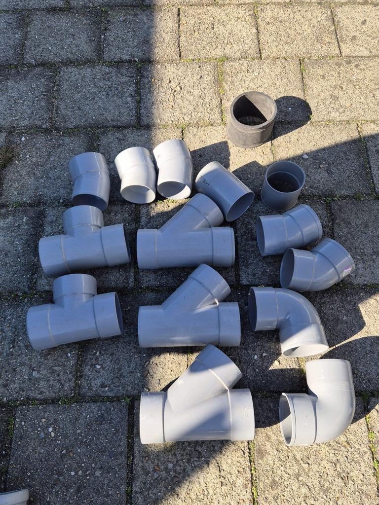 PVC afvoer en HWA materialen, diversen en buizen, Ophalen, Afvoer, Gebruikt, Pvc