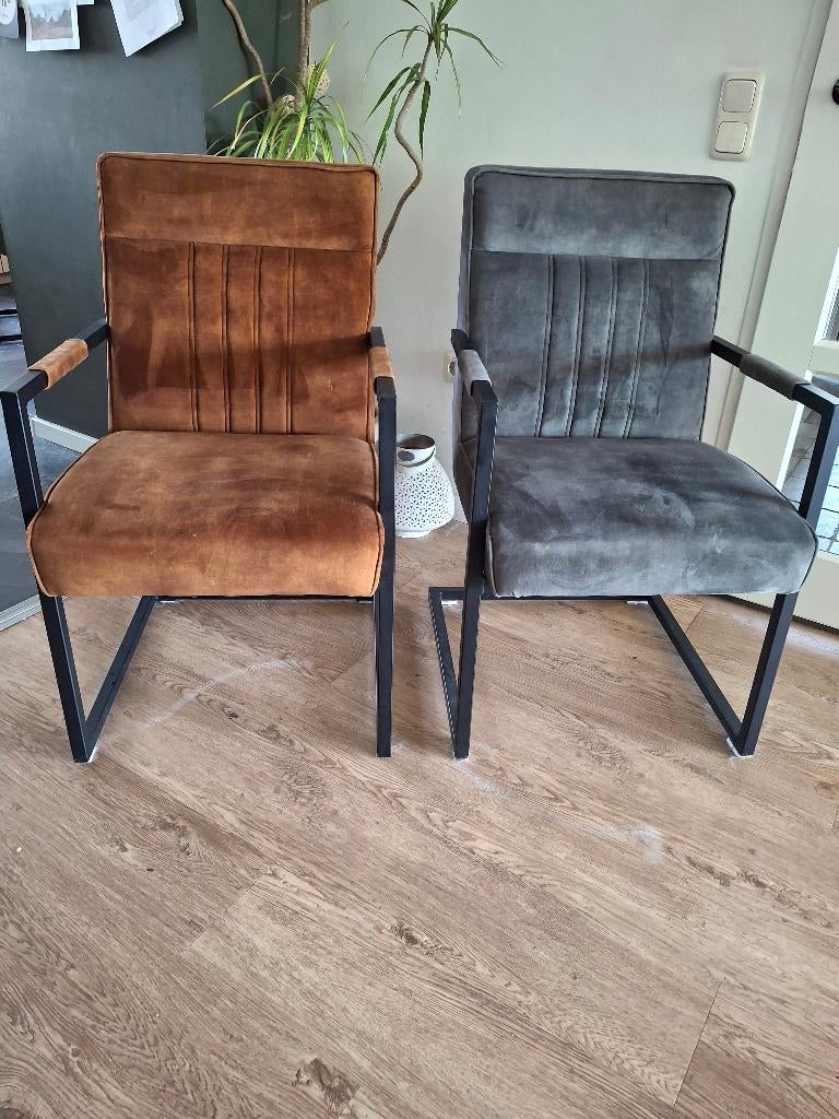 Eetkamerstoelen MXSofa, Huis en Inrichting, Ophalen, Gebruikt, Overige kleuren, Stof