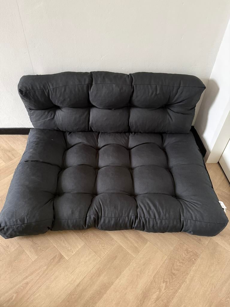 Pallet kussens, Ophalen, Zo goed als nieuw, 2 zitplaatsen
