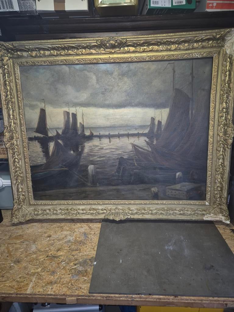 Zeer groot schilderij uit nalatenschap, Ophalen