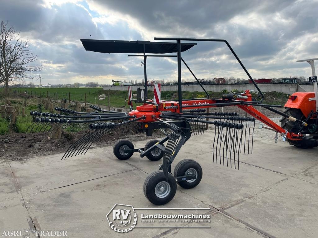 NIEUW | Kubota RA1047T getrokken hark  (Vicon Andex 474T), Zakelijke goederen, -, Veehouderij, Weidebouw, Niet opgegeven