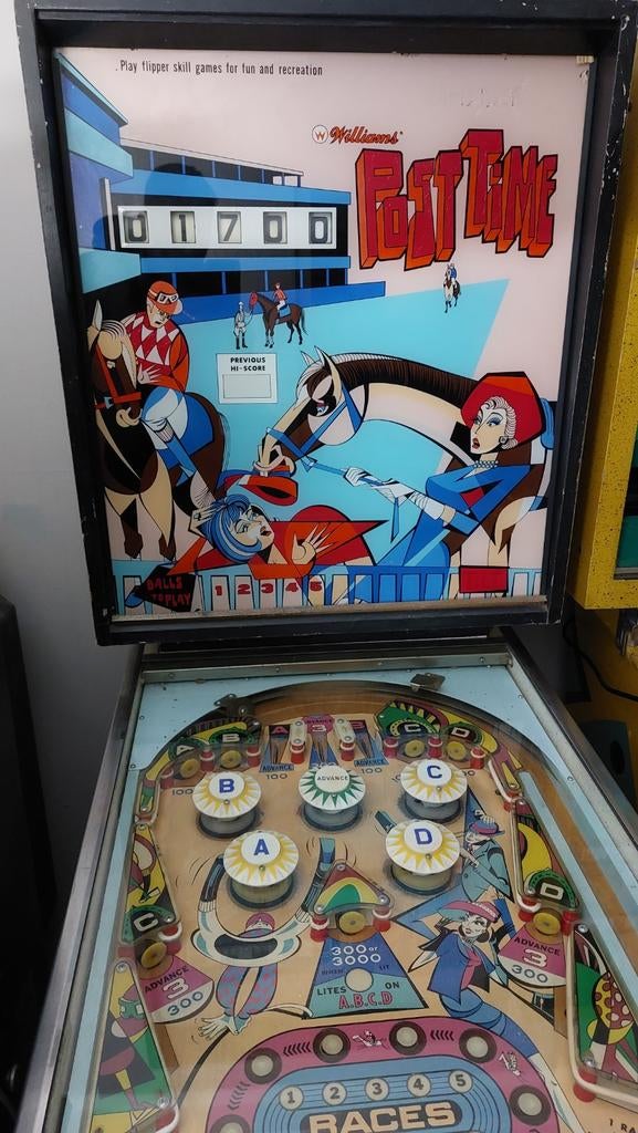 POST TIME FLIPPERKAST, Verzamelen, Automaten | Flipperkasten, Ophalen of Verzenden, Gebruikt, Flipperkast, Williams