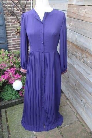 Jurk donkerblauw Silvian heach mt XS Maxi dress Vaste p OPRU, Zo goed als nieuw, Maat 34 (XS) of kleiner, SIlvian Heach, Onder de knie