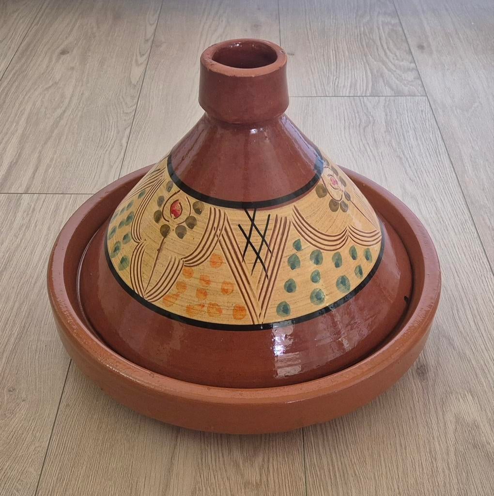 Aardewerken tajine (Ø 33,5 cm) incl. vlamverdeler, Ophalen, Overige materialen, Keramische plaat, Overige typen