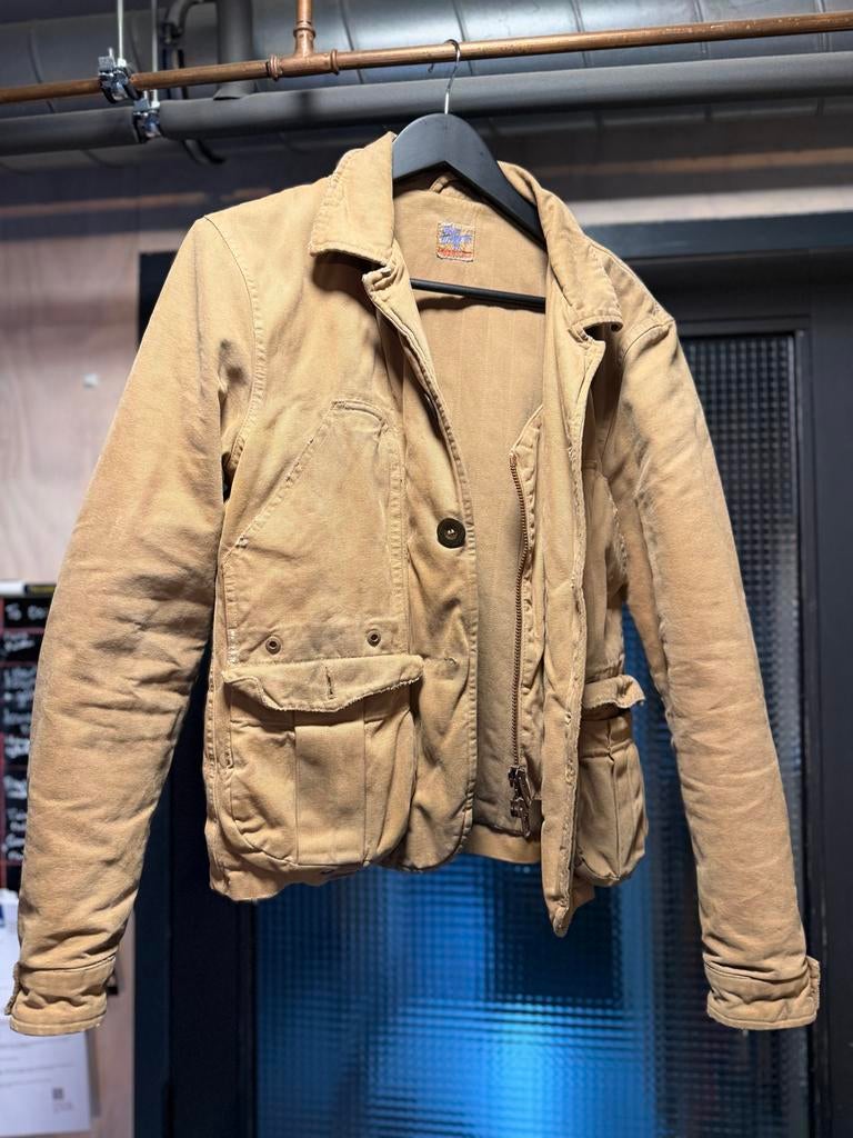 LVC Levi's Vintage Hunter Hunting Jacket S - Made in Italy, Ophalen of Verzenden, Gedragen, Maat 46 (S) of kleiner, Bruin