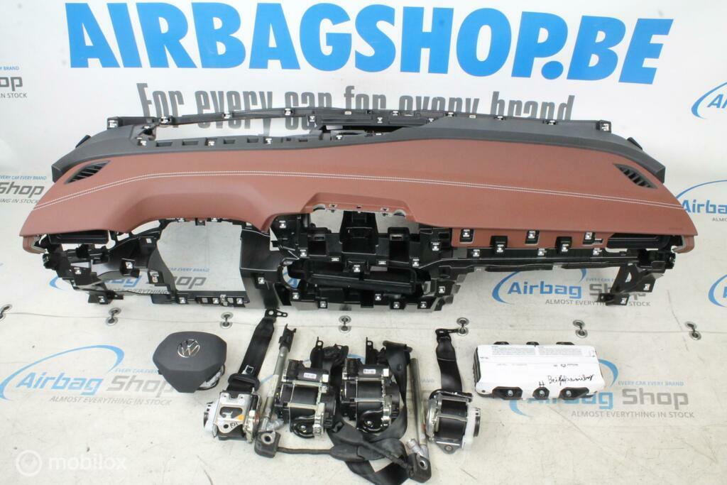 Airbag set Dashboard bruin HUD wit stiksel Volkswagen ID.5, Gebruikt, Ophalen of Verzenden