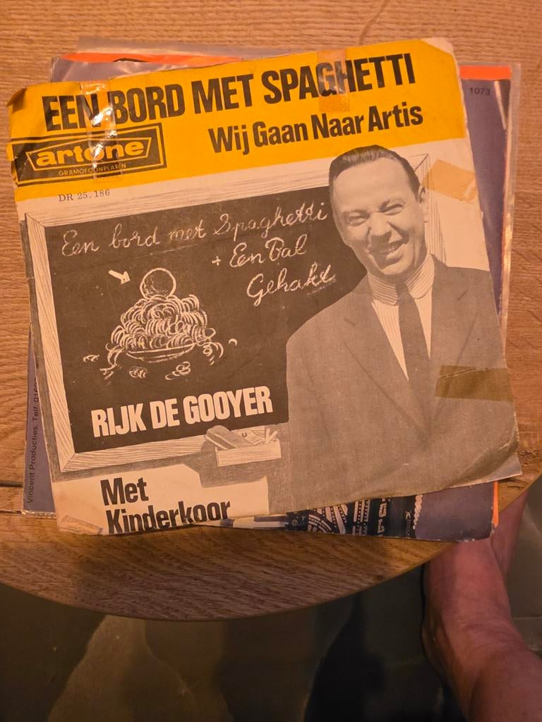 Rijk de Gooyer Een Bord Met Spaghetti / Wij Gaan Naar Arti, Cd's en Dvd's, Vinyl Singles, Ophalen of Verzenden