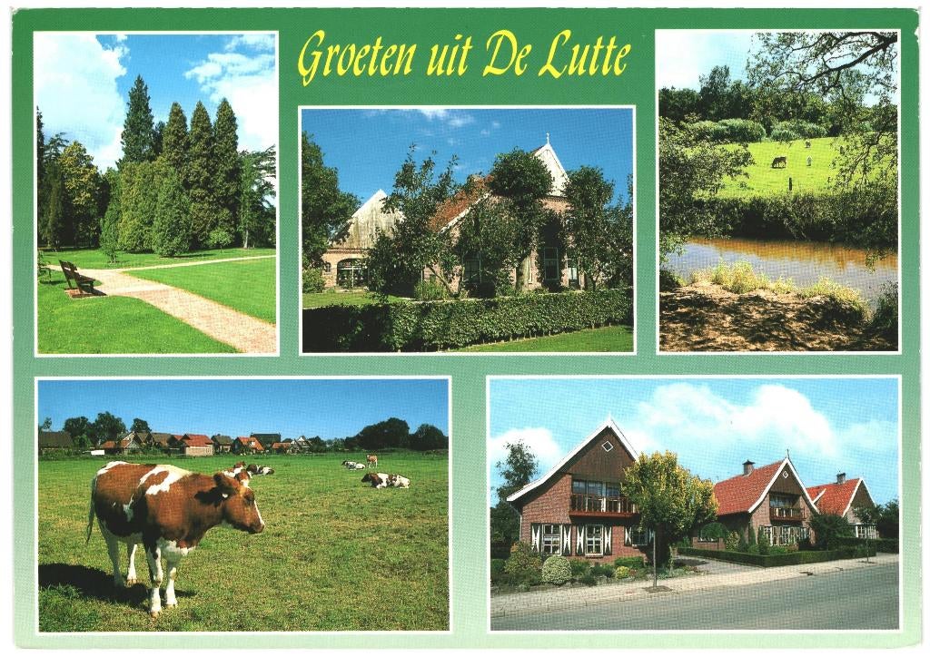 991495 De Lutte Ov 80+ _Gelopen met mooie zegel