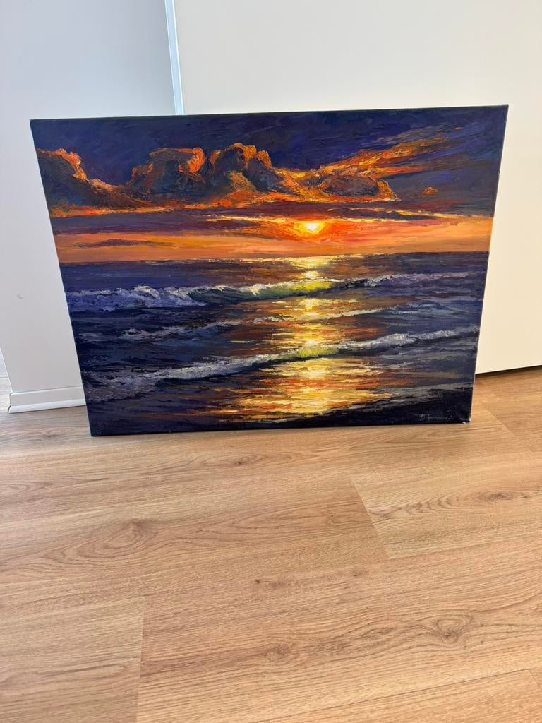 Handgeschilderd schilderij 60 x 80, Ophalen of Verzenden