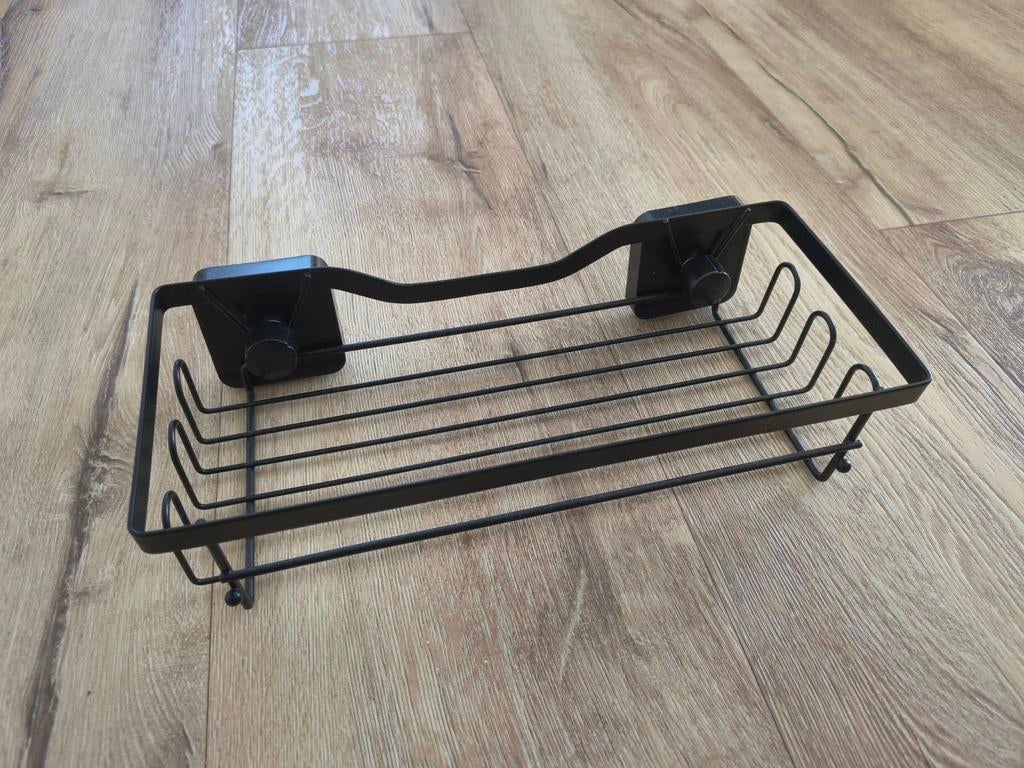 Nieuw zwart badkamerrek, doucherek, shampoo rekje, houder., Overige typen, Nieuw, Ophalen of Verzenden, Onb