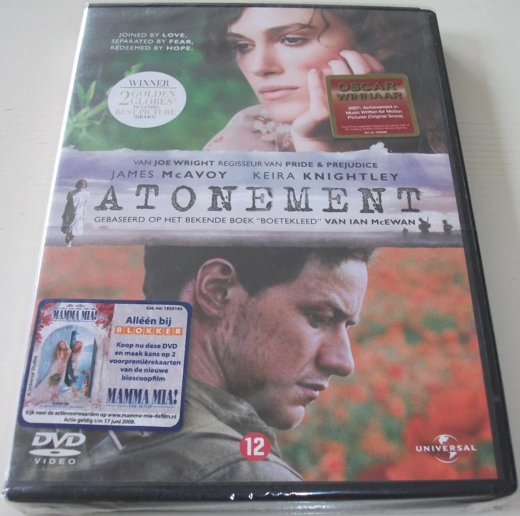 Dvd *** ATONEMENT *** Joined by Love *NIEUW*, Vanaf 12 jaar, Ophalen of Verzenden, Nieuw in verpakking, Drama