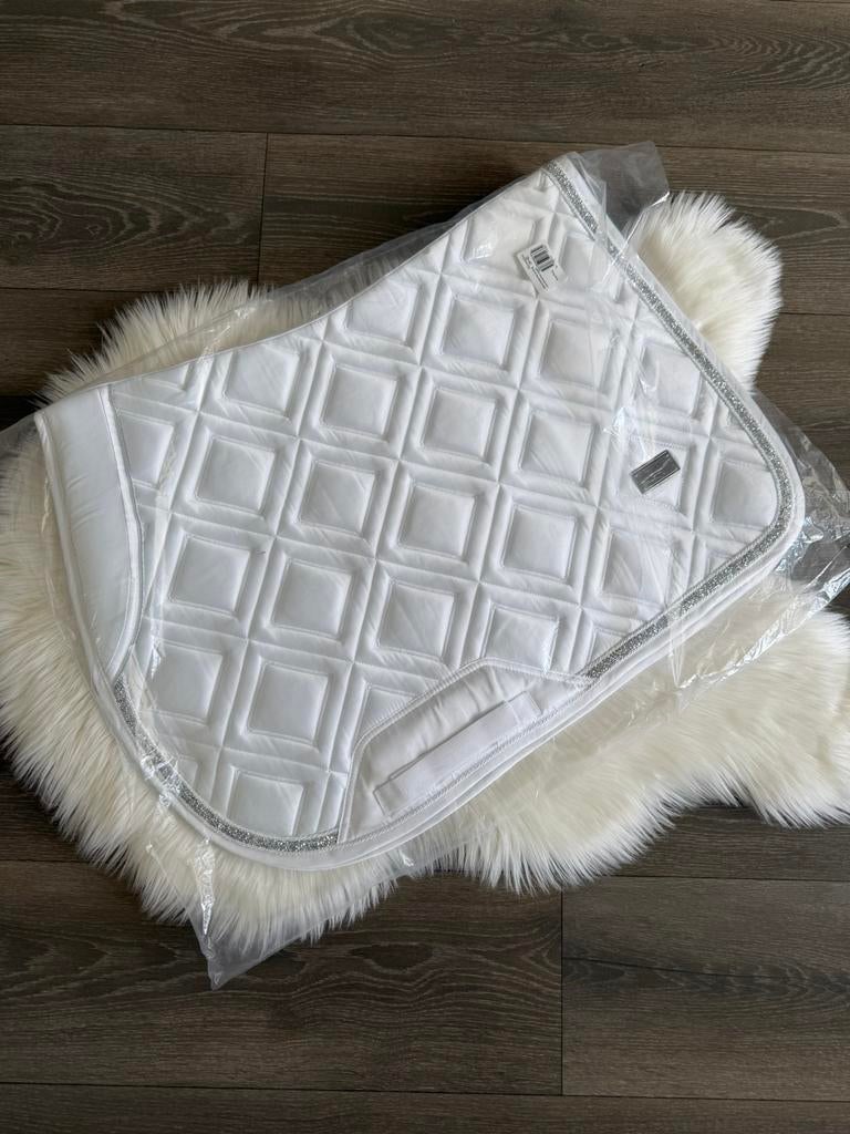 HorseGloss wit jumping zadel dek nieuw (ps of sweden anky), Ophalen of Verzenden, Zo goed als nieuw