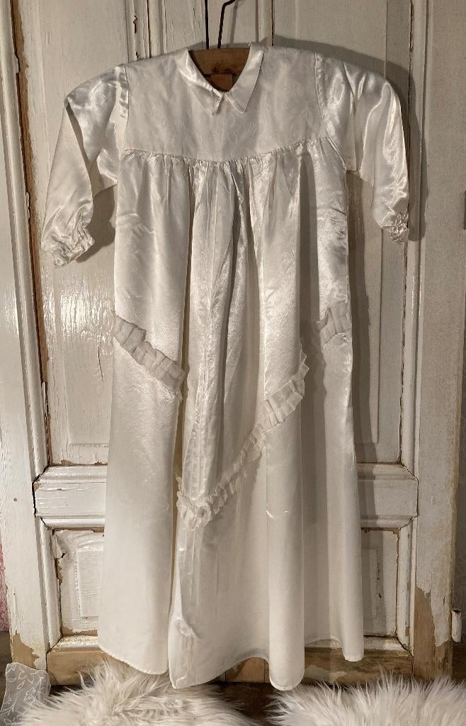 Brocante doopjurkje met mutsje en doopsprei, Antiek en Kunst, Ophalen of Verzenden