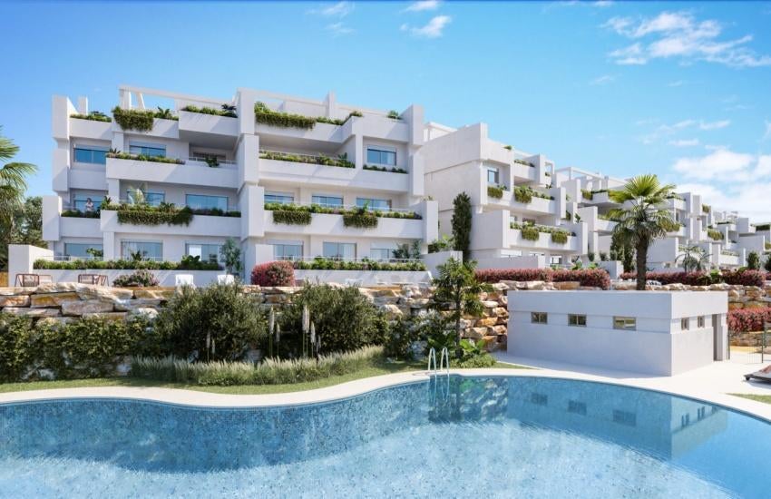 Estepona nieuwbouw 2 slaapkamer appartement met zeezicht, Dorp, Spanje, 3 kamers, Appartement