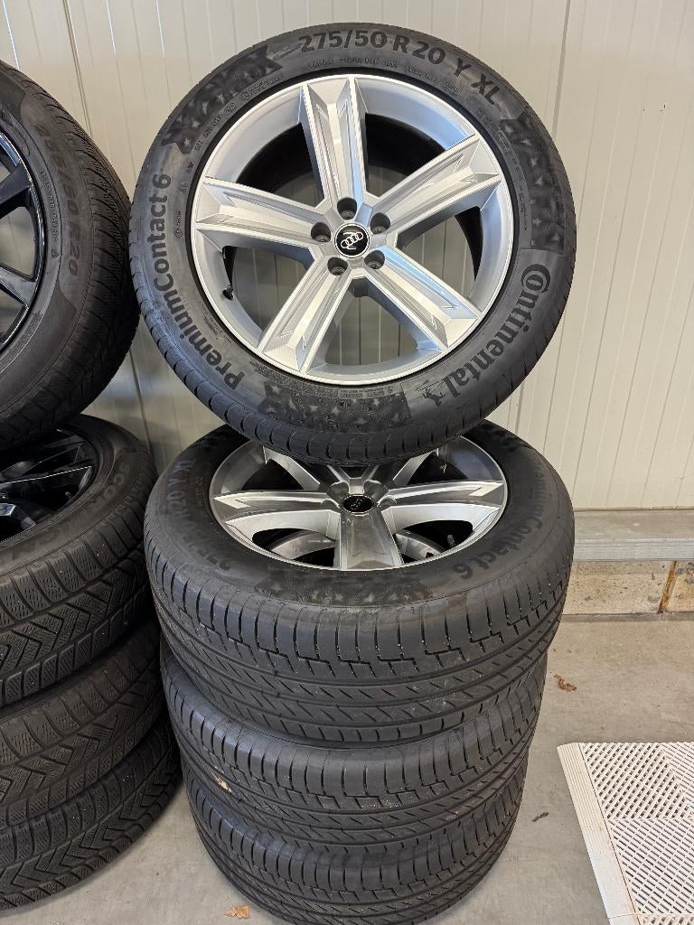 Originele set AUDI Q8 20 INCH, Ophalen, Gebruikt, 275 mm, Banden en Velgen