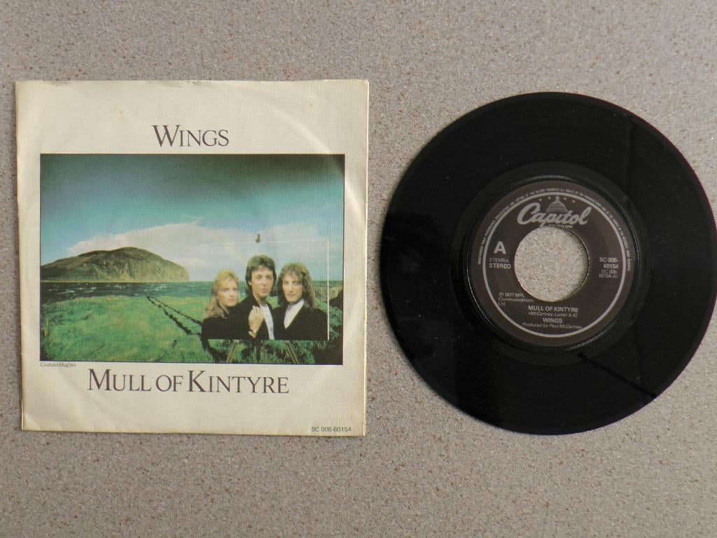 Wings - Mull of Kintyre VINYL SINGLE, Cd's en Dvd's, Vinyl Singles, Gebruikt, 7 inch, Single, Ophalen of Verzenden