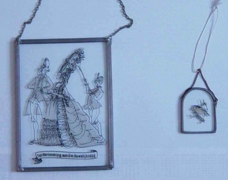 4 glas in lood hangobjecten - hoeft niet in 1 koop, Ophalen of Verzenden