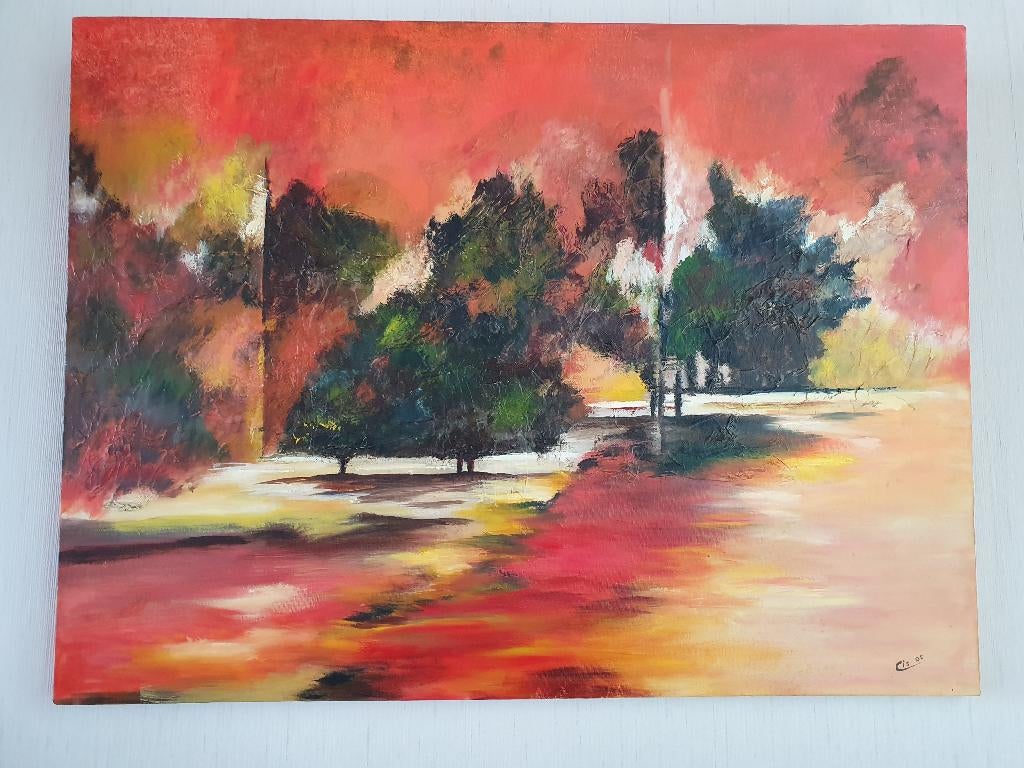 Stilistisch schilderij, Antiek en Kunst, Kunst | Schilderijen | Modern, Ophalen