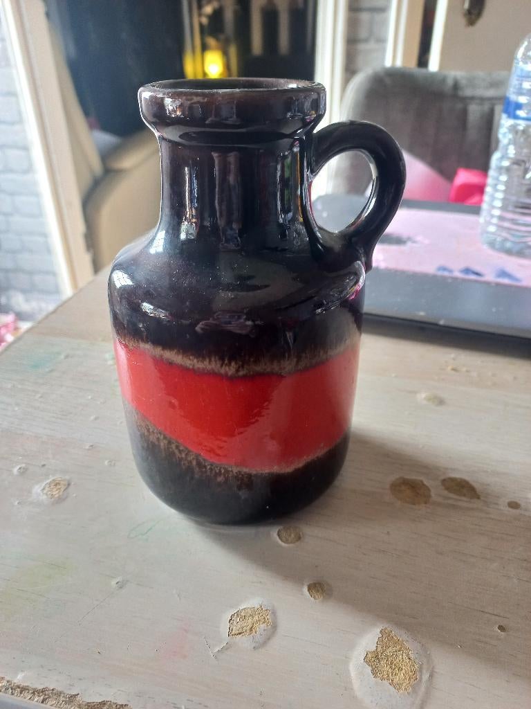 Antieke vaas Scheurich jaren 70 Fat Lava, Ophalen of Verzenden