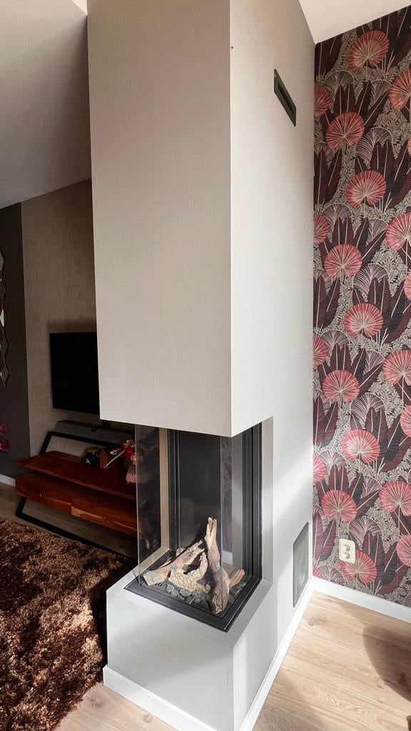 Bellfires View Vertical Gashaard, Huis en Inrichting, Ophalen, Gebruikt, Inbouwhaard, Gashaard