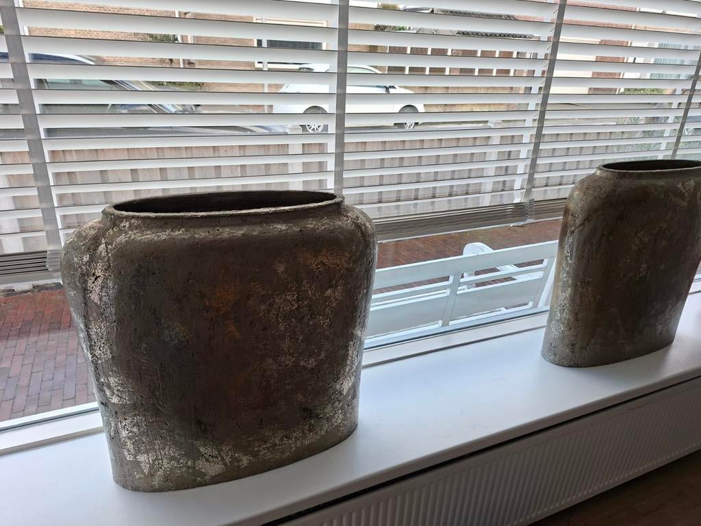 2 grote PTMD potten, Ophalen, Zo goed als nieuw, Overige kleuren, 50 tot 75 cm