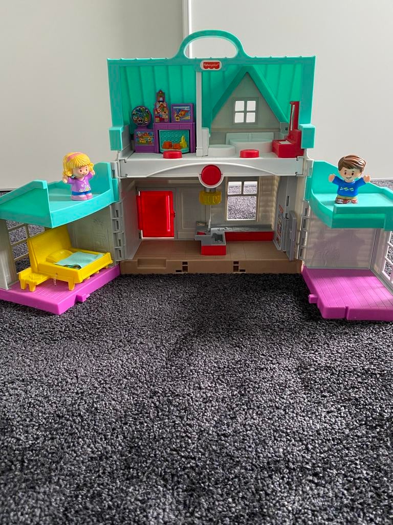 Fisher Price little people huis speelset, Kinderen en Baby's, Speelgoed | Poppenhuizen, Ophalen, Zo goed als nieuw, Poppenhuis