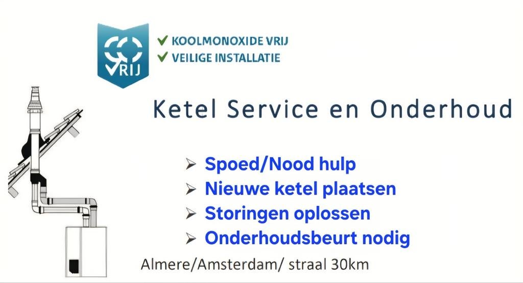 CV ketel Service & Onderhoud omgeving Almere, Onderhoud