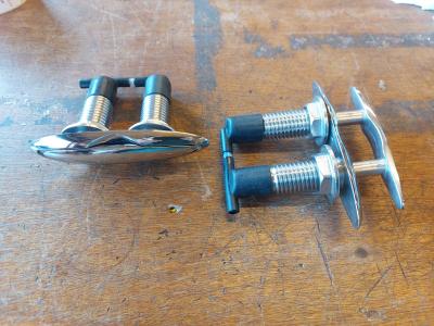 RVS Kikker 126 x 33 mm inklapbaar, Niet ingevuld, Nieuw, Niet ingevuld, Niet ingevuld