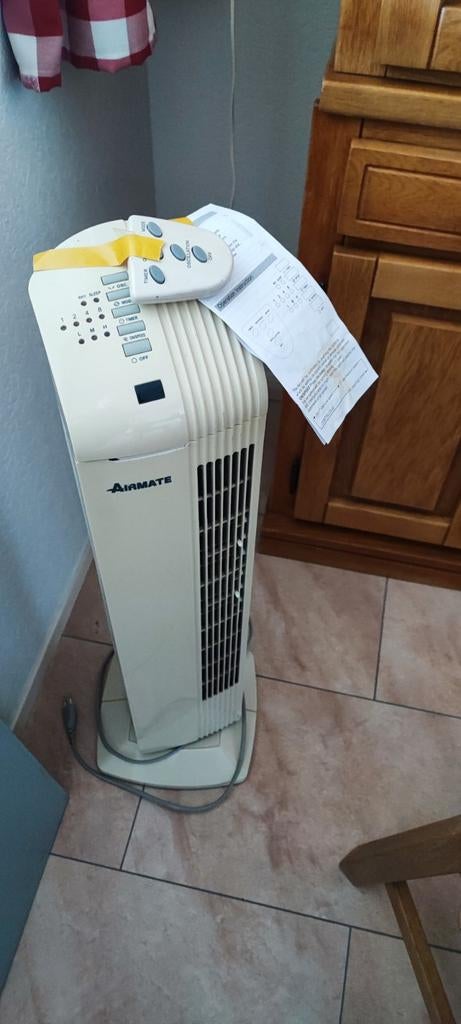 Ventilator met afstands bediening, Witgoed en Apparatuur, Ventilatoren, Ophalen, Ventilator met afstandsbediening, Statiefventilator