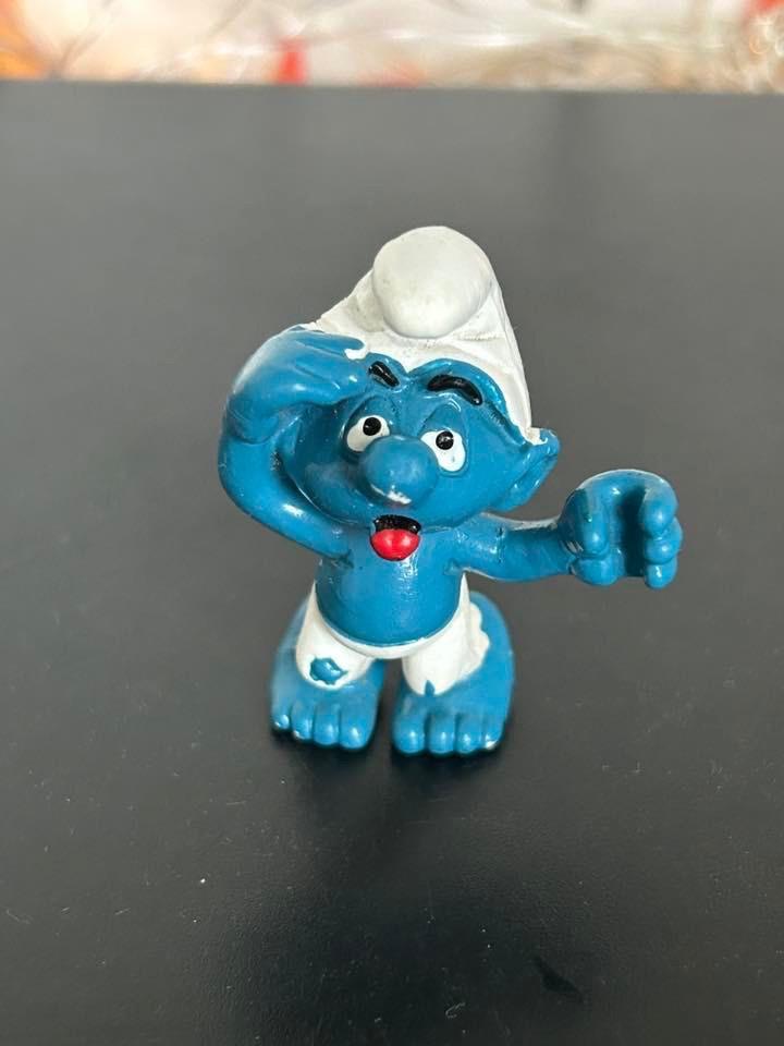 Schleich 40246 River Raft Smurf 1984, Verzamelen, Smurfen, Ophalen of Verzenden, Gebruikt, Overige Smurfen, Poppetje, Figuurtje of Knuffel