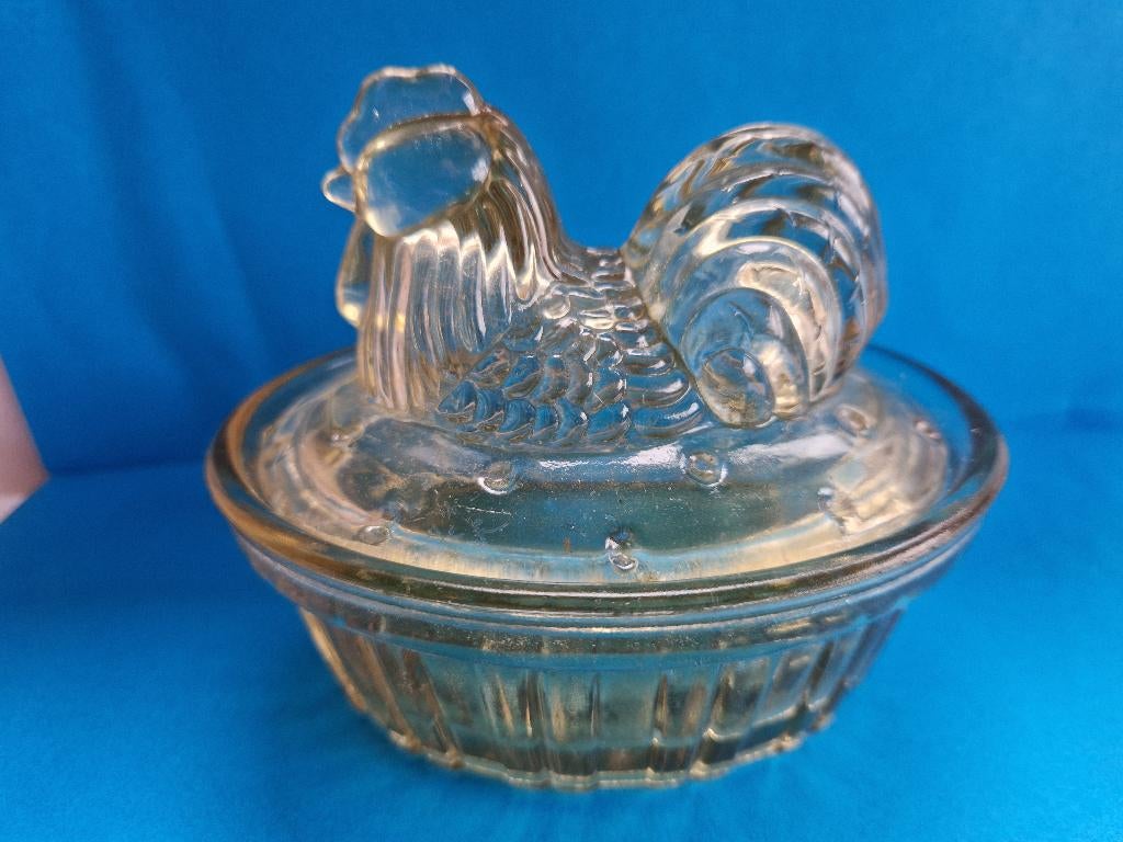 Glazen Paté kip., Overige typen, Ophalen of Verzenden, Overige stijlen, Glas