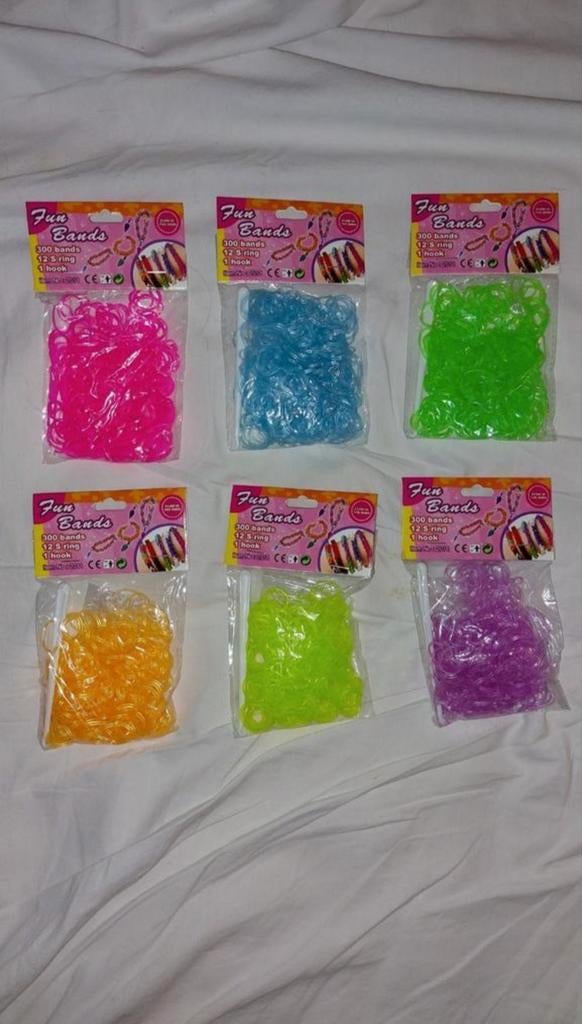 Fun Bands / Loom Bandjes - Glow in the Dark - 32 zakjes, Ophalen of Verzenden, Nieuw