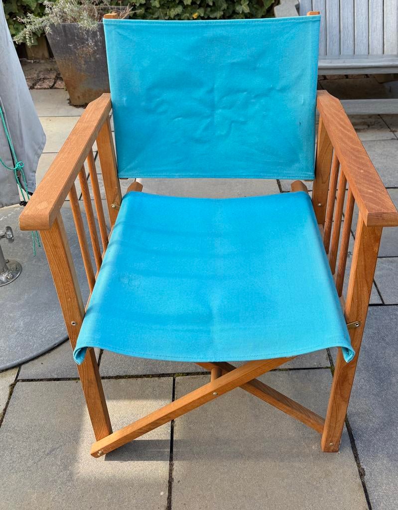 4x regisseursstoelen, Ophalen, Zo goed als nieuw, Hout