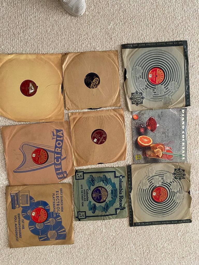 Bakeliet en vinyl, Ophalen, Gebruikt, 12 inch