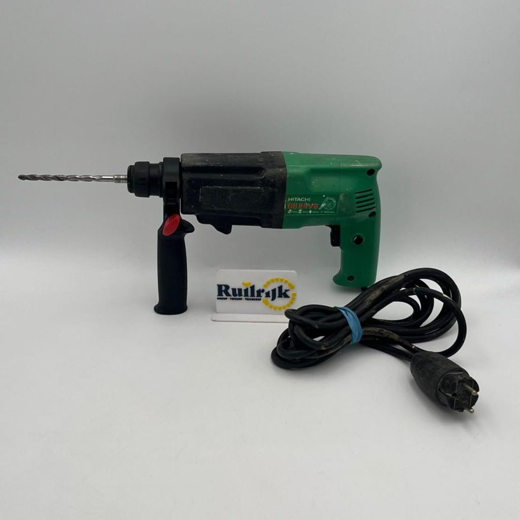 Hitachi DH 24VB Boormachine - Gebruikt + Garantie, Doe-het-zelf en Verbouw, Gereedschap | Boormachines, Ruilrijk, Zo goed als nieuw