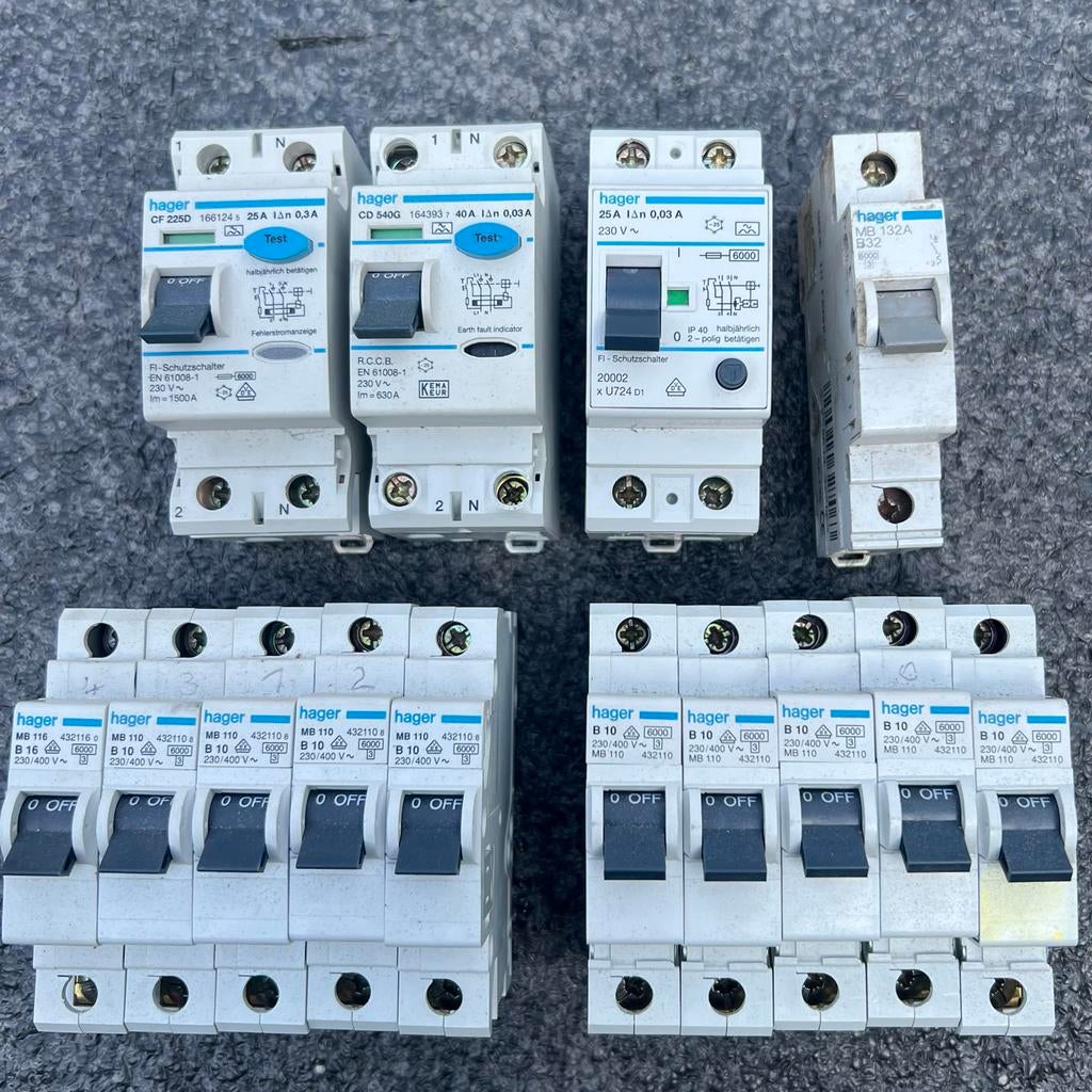 Hager en ABB groepenkast onderdelen, Ophalen, Gebruikt, Overige typen