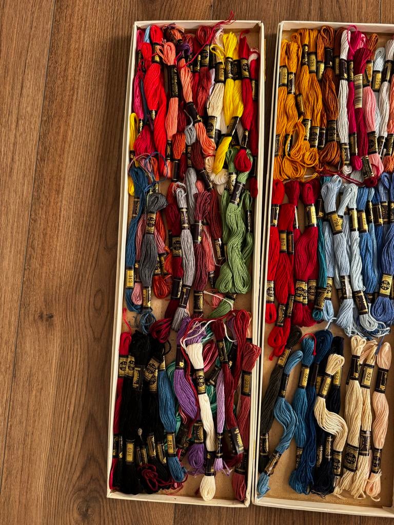 DMC borduurgaren, Ophalen, Gebruikt, Handborduren, Borduurgaren of Zijde