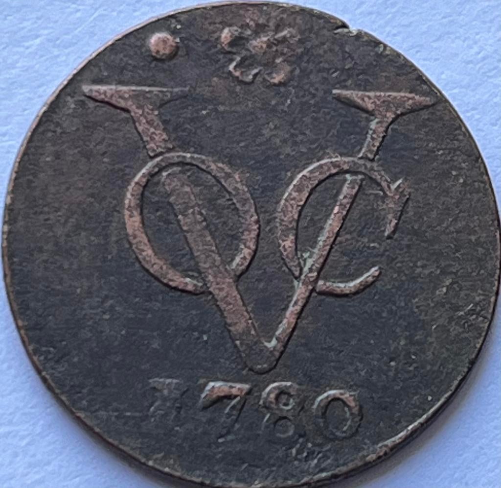 VOC Holland duit 1780, Ophalen of Verzenden, Vóór koninkrijk, Overige waardes, Losse munt