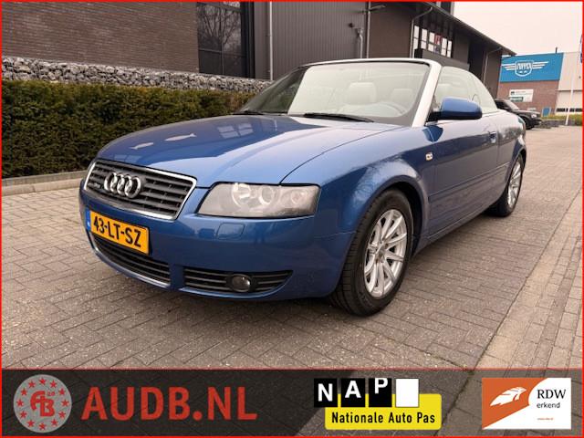 Audi A4 Cabriolet 3.0 V6 Exclusive|AUTOMAAT|VOL LEDER|S-LINE, Gebruikt, 1595 kg, Cabriolet, A4