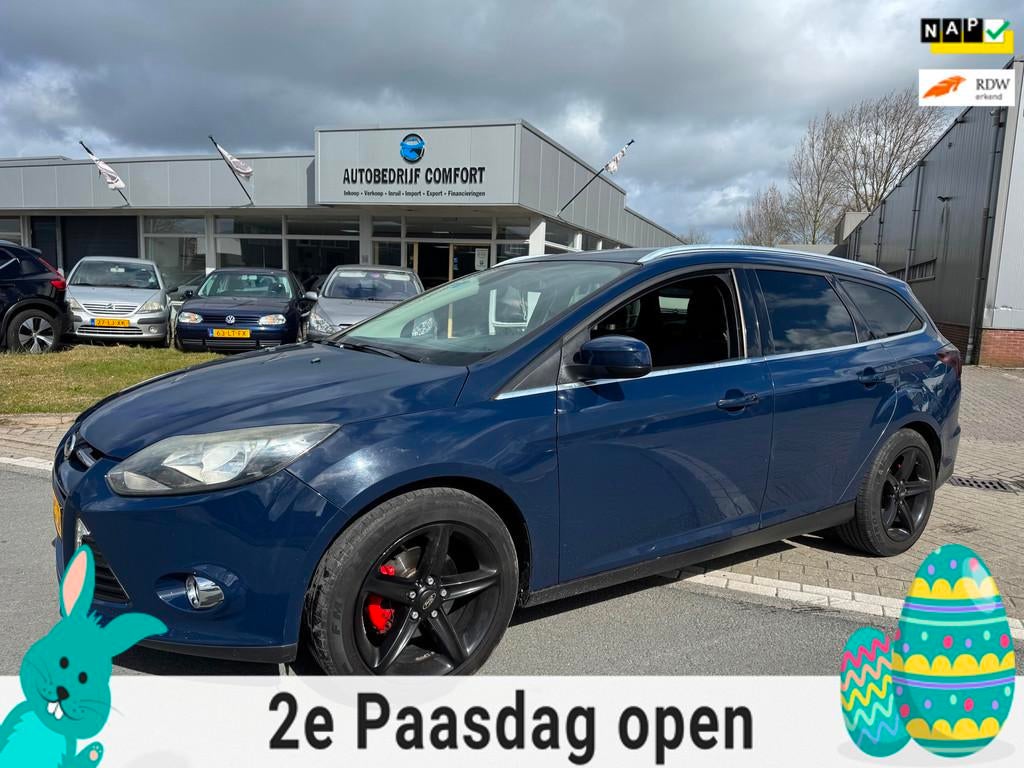 Ford Focus Wagon 1.6 TI-VCT Titanium INRUILKOOPJE, Gebruikt, Zwart, 4 cilinders, Blauw