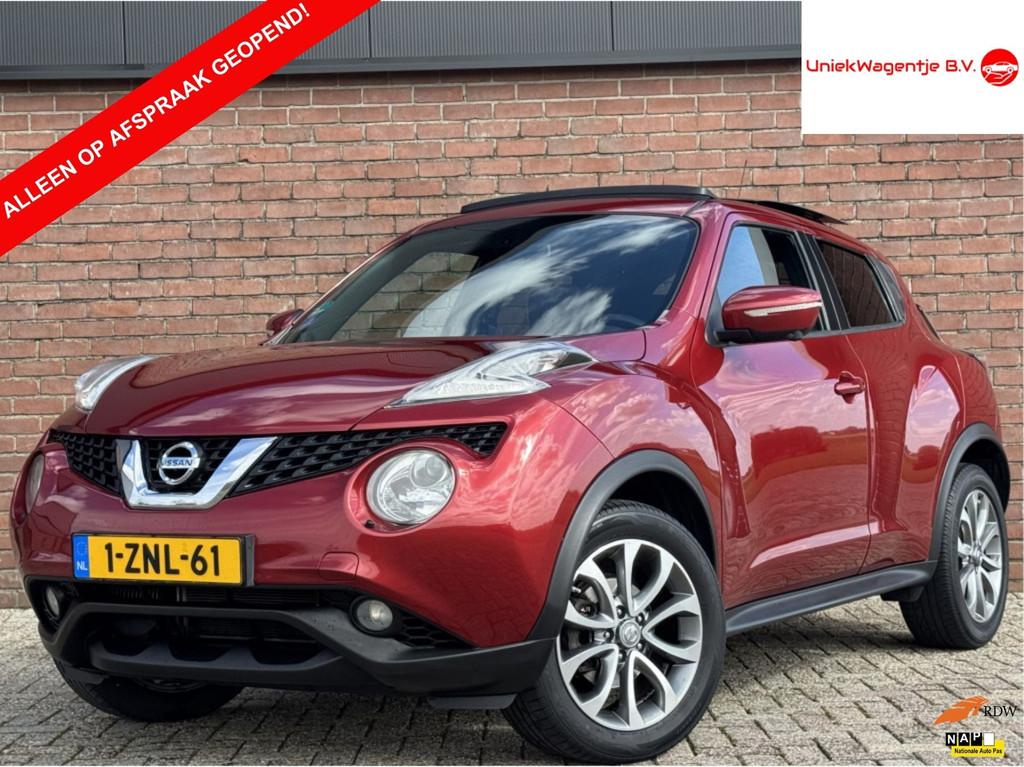 Nissan Juke 1.2 DIG-T S/S TEKNA | NL-AUTO! | DEALER OH!, Voorwielaandrijving, Zwart, 116 pk, Bedrijf
