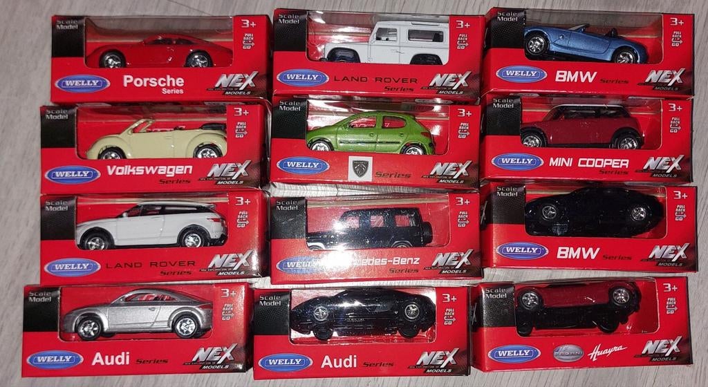 Diverse Welly modelauto's schaal 1:60, Ophalen of Verzenden, Auto, Overige merken