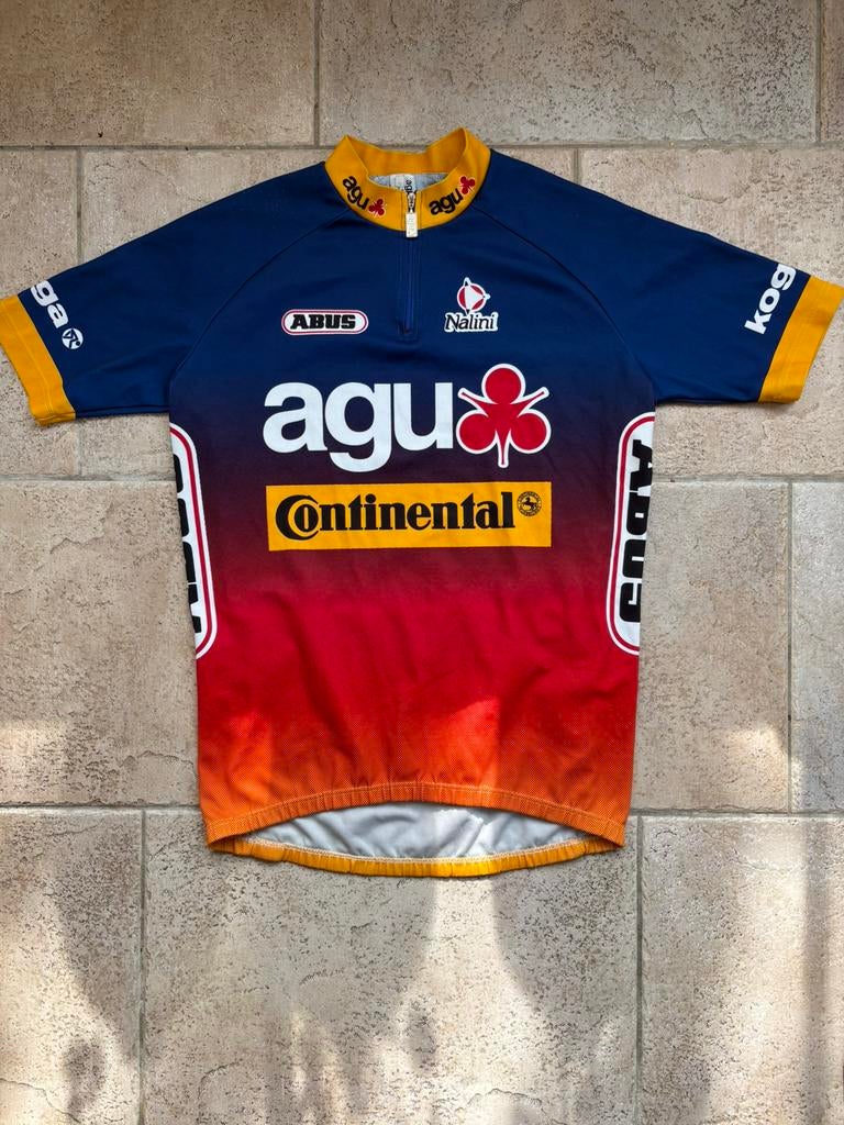 Vintage wielershirt koerstrui Agu Continental, Ophalen of Verzenden, Zo goed als nieuw, Bovenkleding