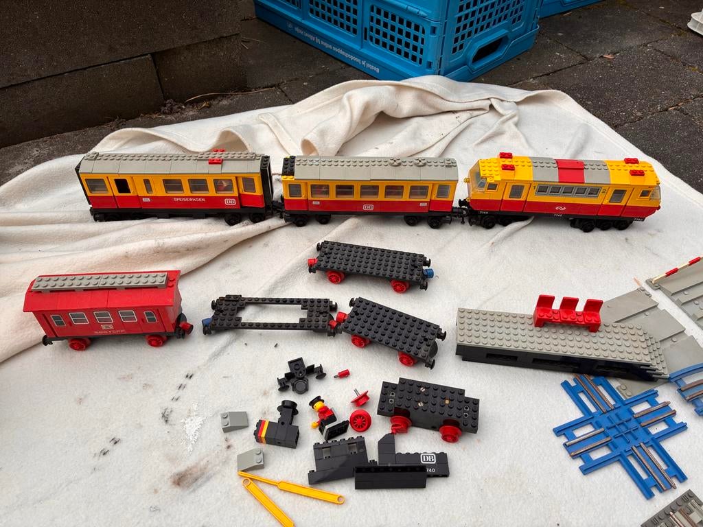 Vintage Elektrische LEGO Treinen, Spoor, Wissels, Locom, Ophalen, Lego, Overige typen, Inclusief accessoires