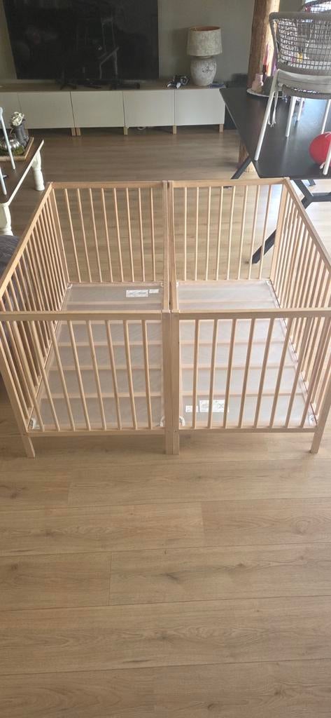 Ikea ledikant 2x, Ophalen, Gebruikt, Rechthoekig, In hoogte verstelbaar