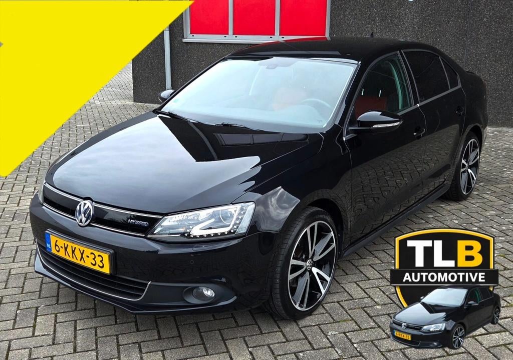 Volkswagen Jetta 1.4TSI Hybrid 170pk AUTOMAAT 2013 Highline, Euro 5, Zwart, 4 cilinders, Zwart