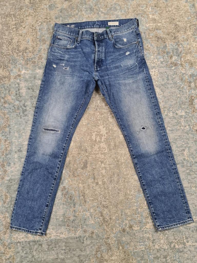 G-Star 3301 Slim W34 L32 Slim STRETCH Bronno3432 Blauw, https://www.g-star.com/nl_nl/customer-service, Ophalen of Verzenden, Zo goed als nieuw